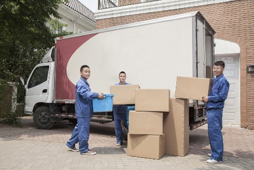 Movers team beginning a safe relocation with careful lifting and planning