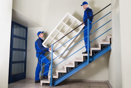 Careful packing materials for fragile items during a move