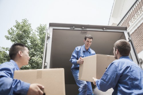 Office equipment prepared for a commercial move in Waterloo