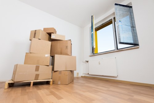 Moving vehicle ready for a Waterloo home relocation