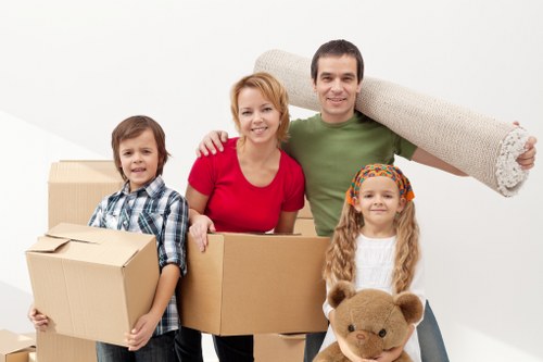 Professional movers handling furniture in Waterloo
