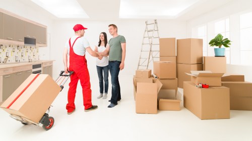 Medium-sized removal truck used for apartment relocation in Waterloo
